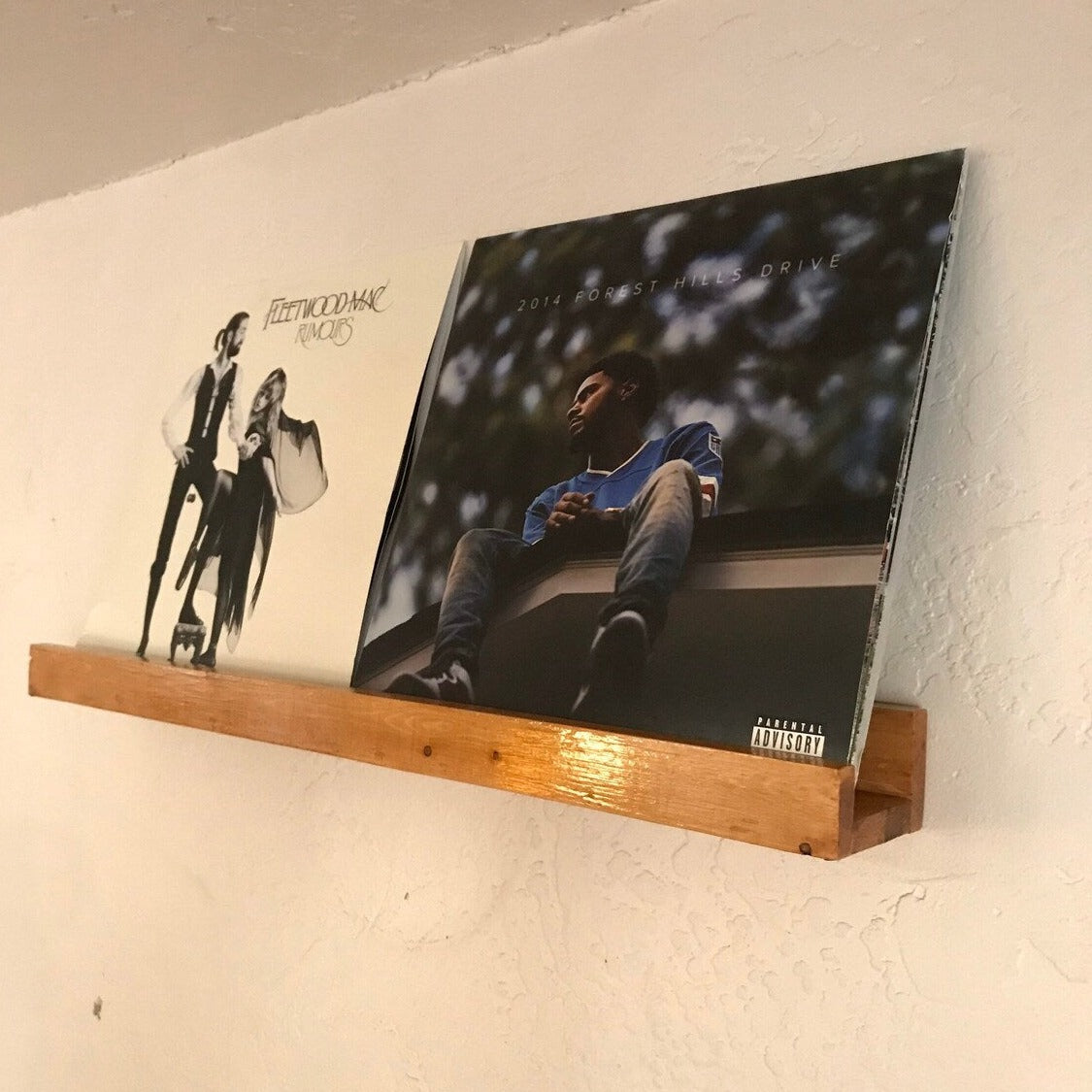 Now Playing Record Shelf w/Large Lip