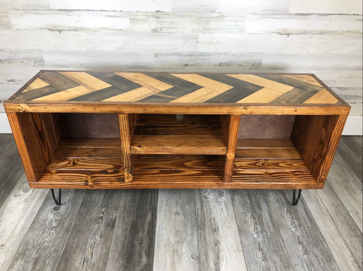 Varying Walnut Herringbone Top (Add-on)