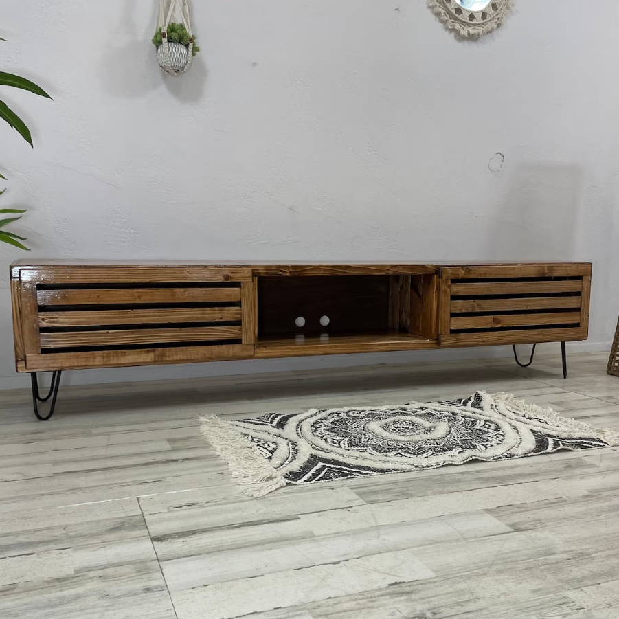 3Sec TV Stand with Modern Doors