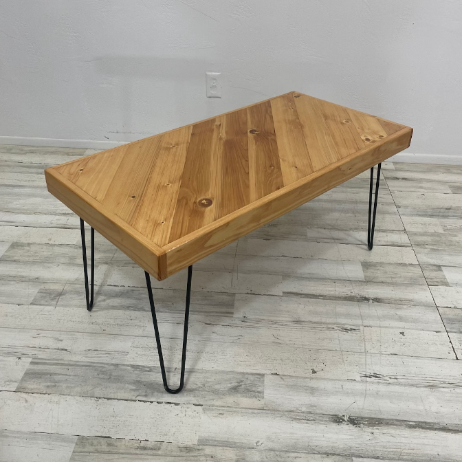 Diagonal Pattern Coffee Table