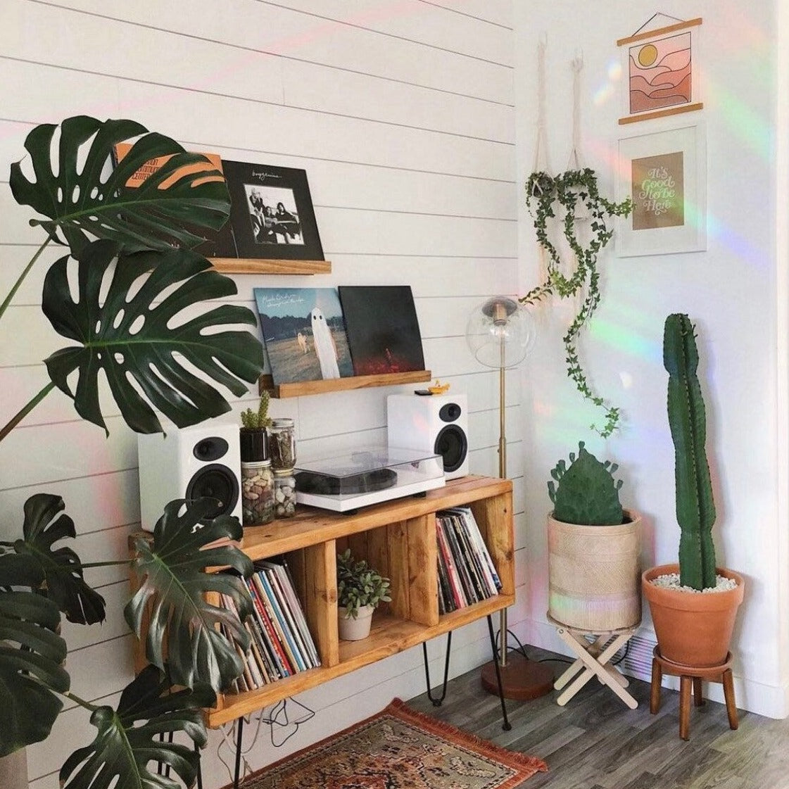 Now Playing Record Shelf w/Large Lip
