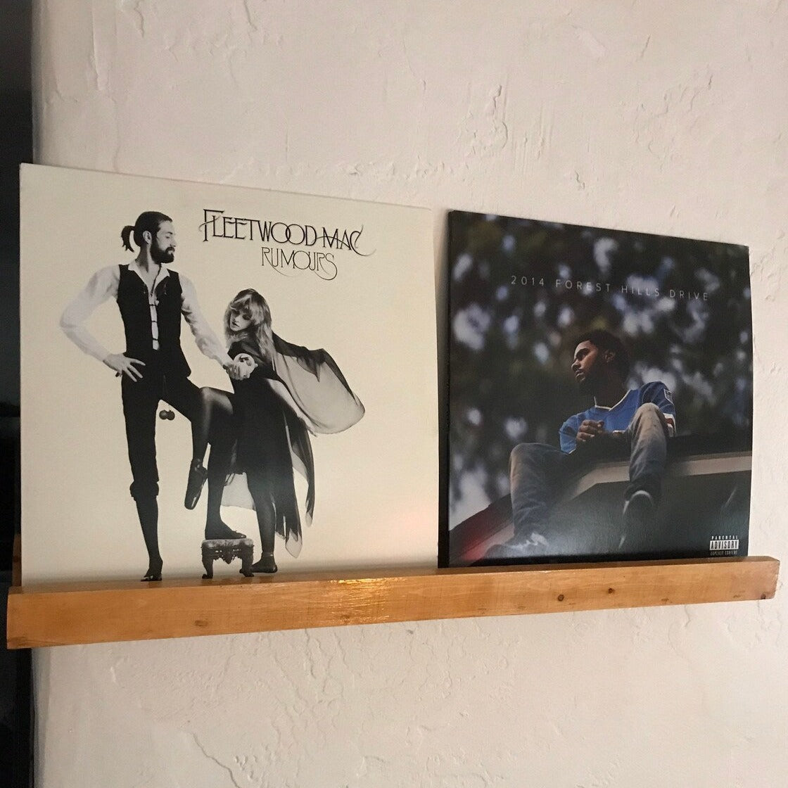 Now Playing Record Shelf w/Large Lip