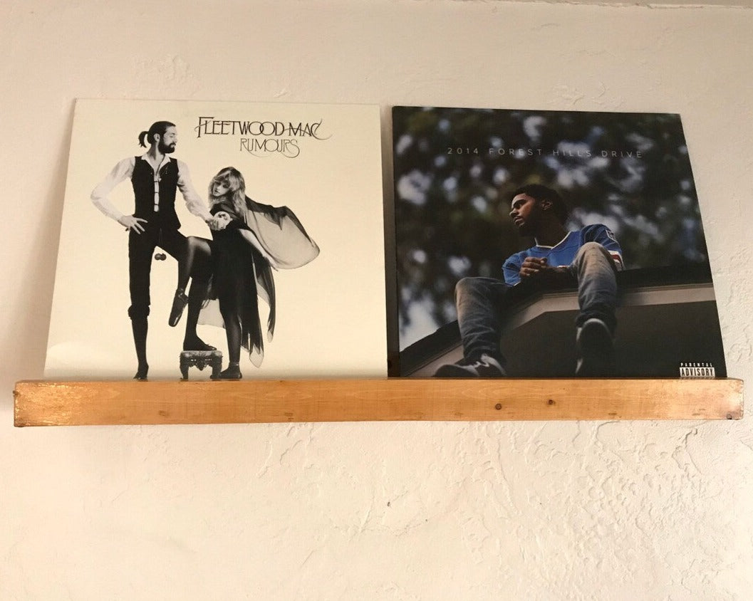 Now Playing Record Shelf w/Large Lip
