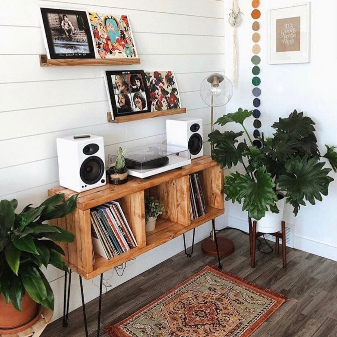 Now Playing Record Shelf w/Large Lip