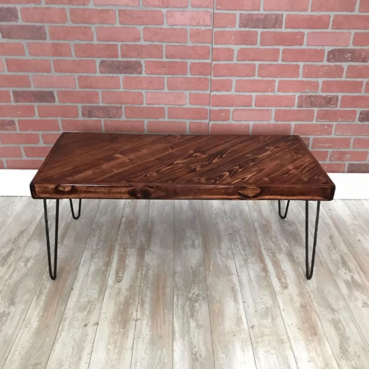 Diagonal Pattern Coffee Table