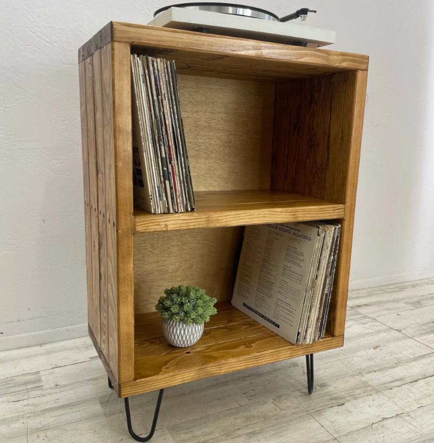 DRec Vinyl Record Storage Record Player Stand Ocean Beach Pallet Co