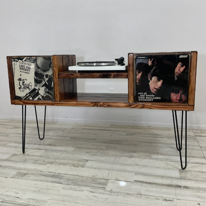 Flip-Thru "Dropped" Vinyl Record Storage