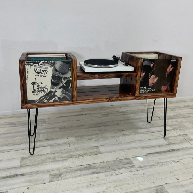 Flip-Thru "Dropped" Vinyl Record Storage