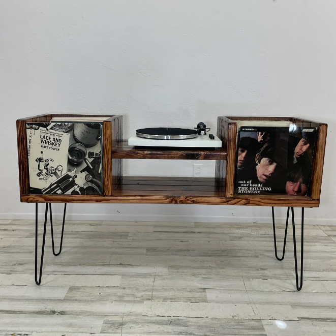 Flip-Thru "Dropped" Vinyl Record Storage