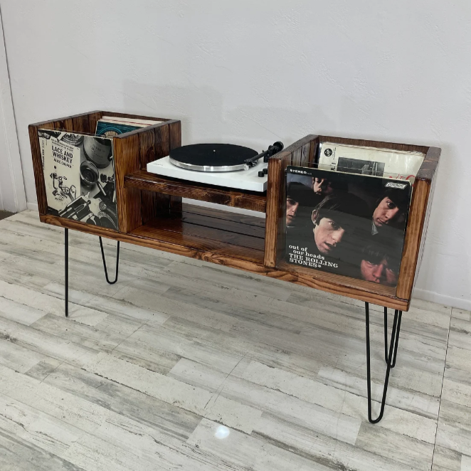 Flip-Thru "Dropped" Vinyl Record Storage