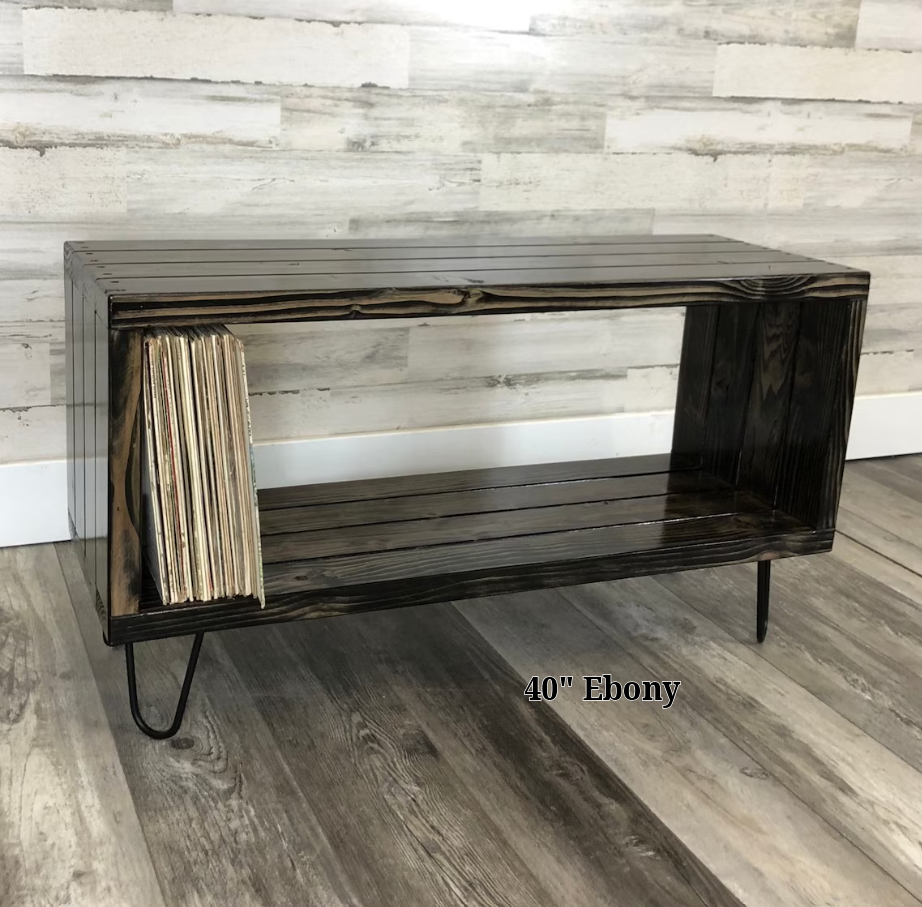 Rec Baby Got No Back Vinyl Record Storage Record Player Stand Ocean Beach Pallet Co
