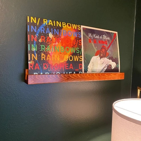 Now Playing Record Shelf w/Large Lip