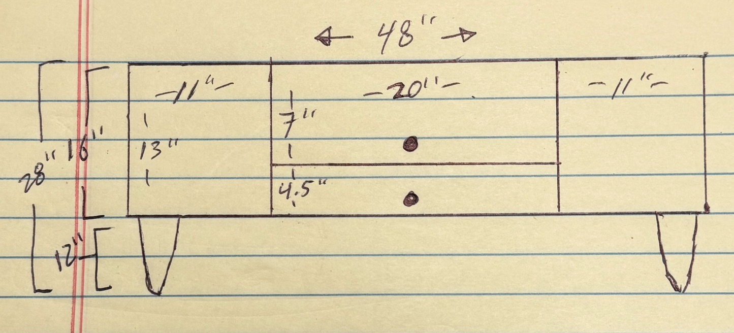 Custom 3x2 Rec: LOCAL PICK UP- 25% discount applied