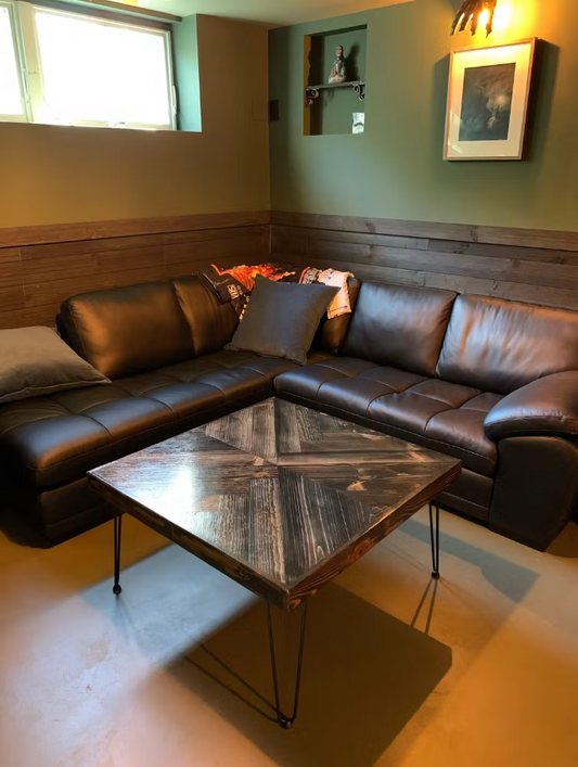 Starburst Pattern Coffee Table