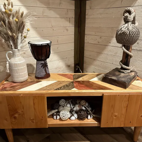 TV Stand with Doors