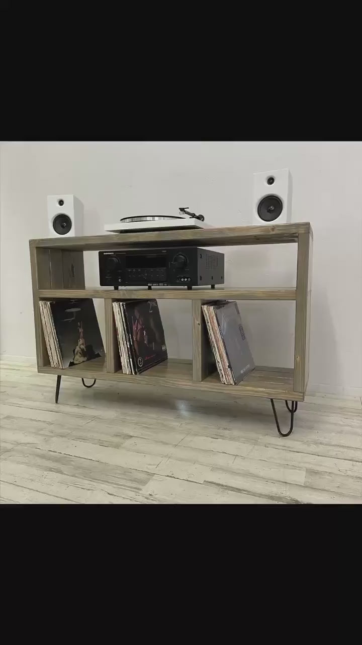 On Another Level Vinyl Record Storage Record Player Stand Ocean Beach Pallet Co