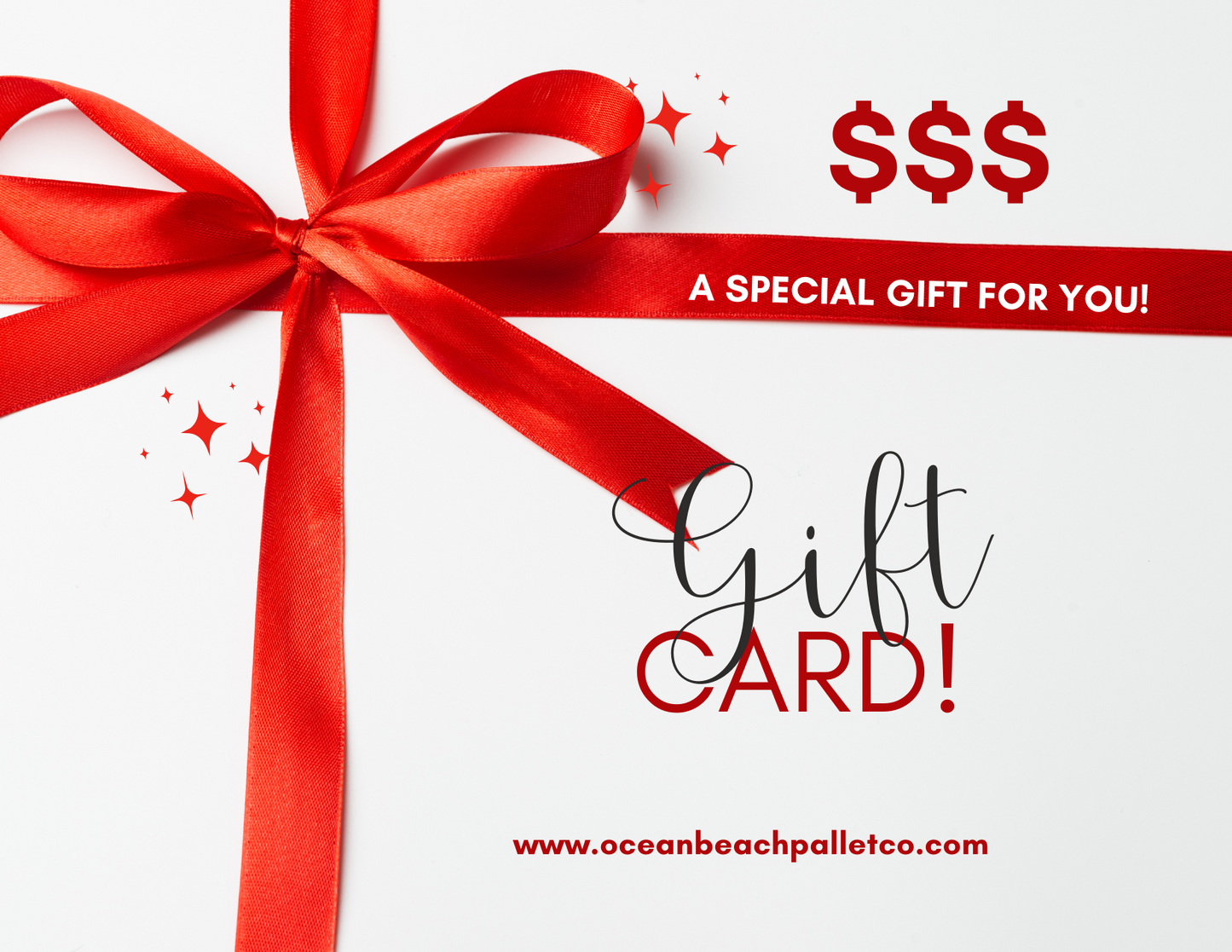 Ocean Beach Pallet Co. GIFT CARDS!