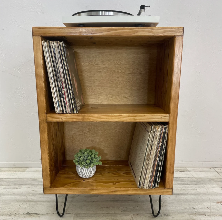The 3Sec Vinyl Record Storage and Record Player Stand – Ocean