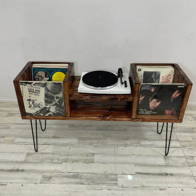 Flip-Thru "Dropped" Vinyl Record Storage