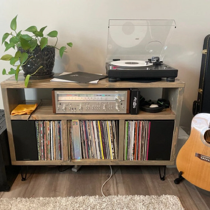 On Another Level Vinyl Record Storage Record Player Stand Ocean Beach Pallet Co