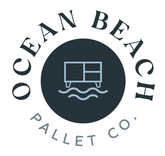 Record Player Stand Business - Ocean Beach Pallet Co Logo