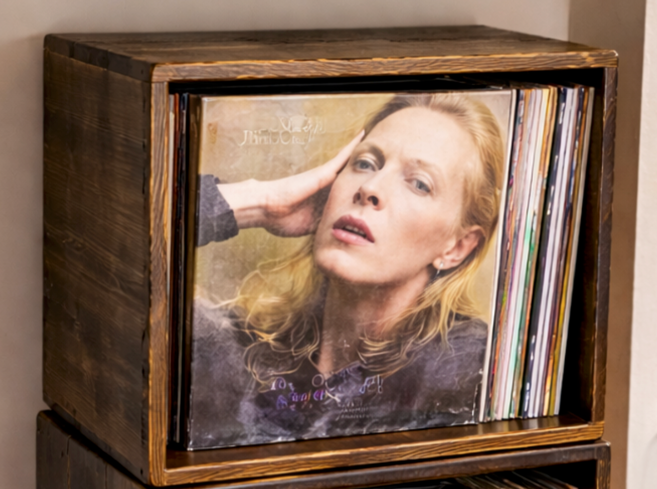small -3/4" boxes: Mark-This time to store 10" records