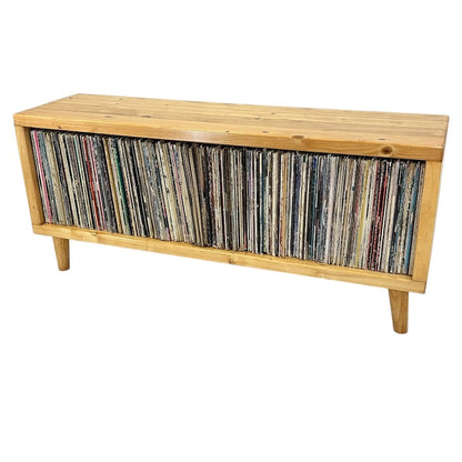 Rec with Wooden Angled Peg Legs Vinyl Record Storage