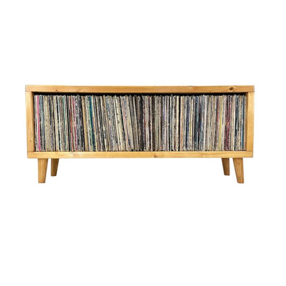 Rec with Wooden Angled Peg Legs Vinyl Record Storage