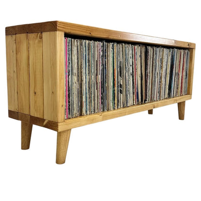 Rec with Wooden Angled Peg Legs Vinyl Record Storage