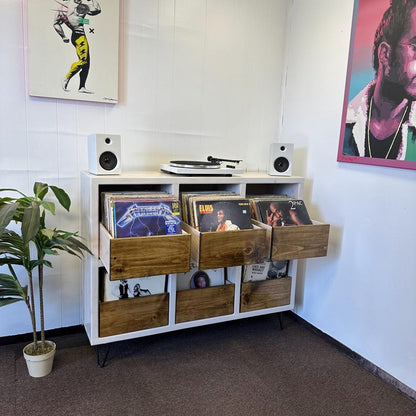 6Pack with Drawers Vinyl Record Storage