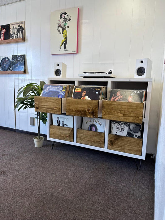 6Pack with Drawers Vinyl Record Storage