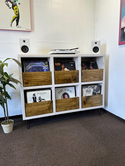 6Pack with Drawers Vinyl Record Storage
